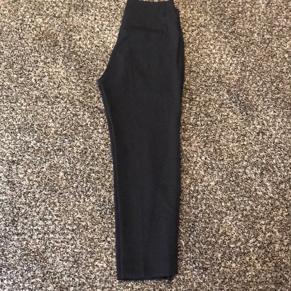 Black ankle length dress pants